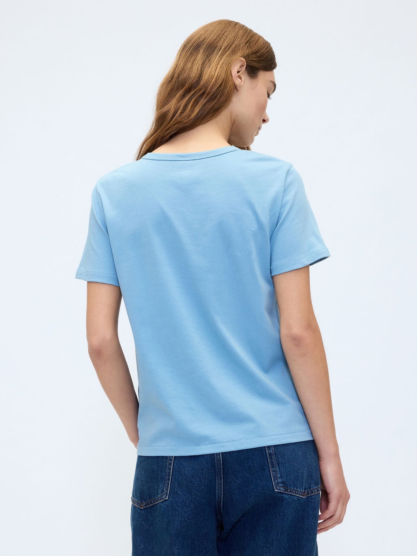 Açık Mavi Organik Pamuk Vintagesoft Brannan Bear T-shirt