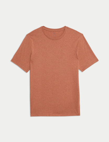 Saf Pamuklu Kısa Kollu T-shirt
