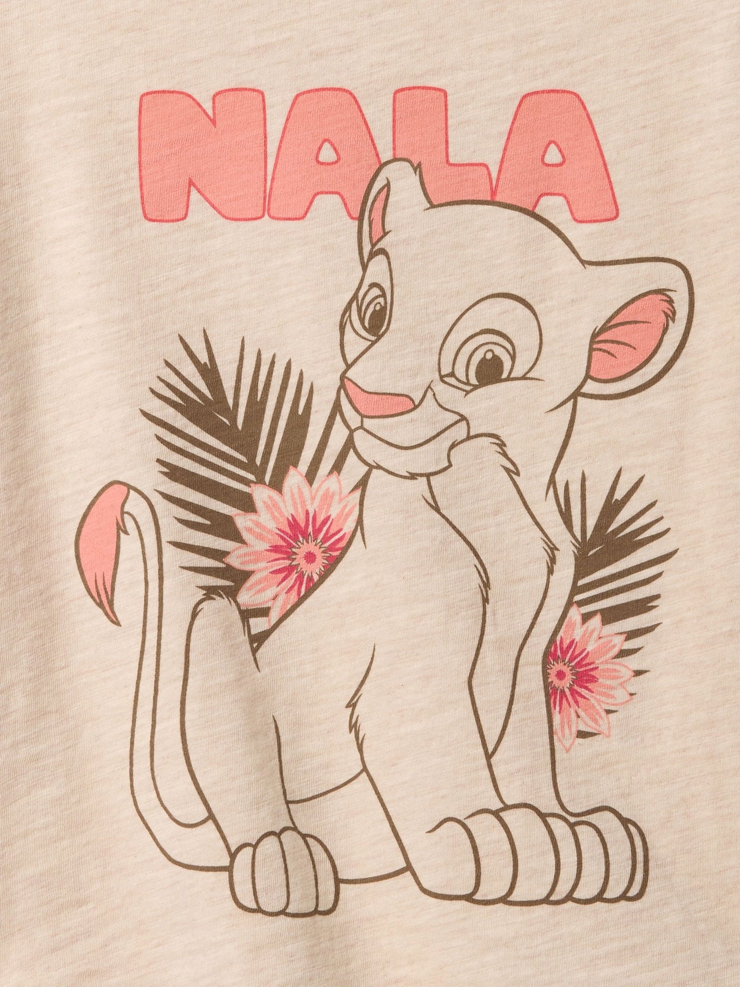 Bej Disney Grafikli T-shirt