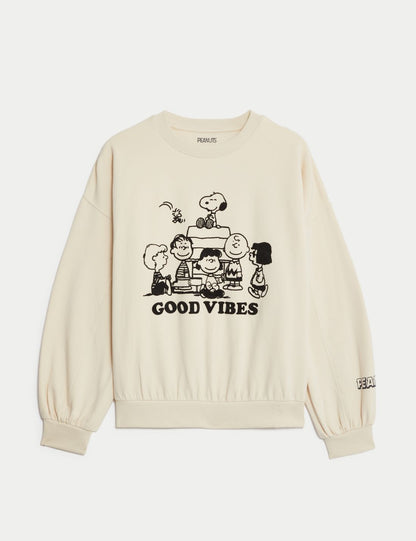 Snoopy™ Yuvarlak Yaka Sweatshirt (6-16 Yaş)