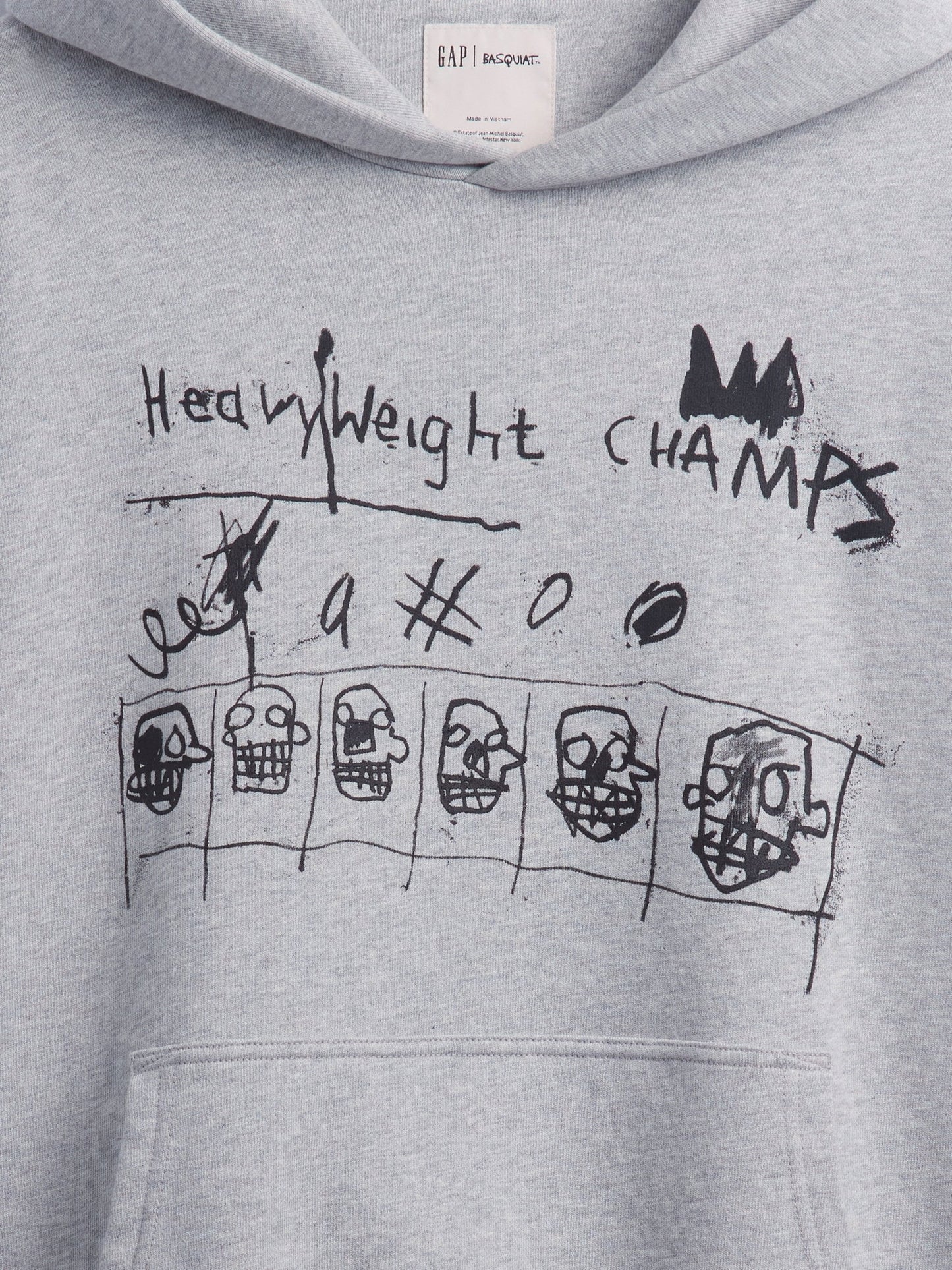 Gri Jean-michel Basquiat Heavyweight Sweatshirt