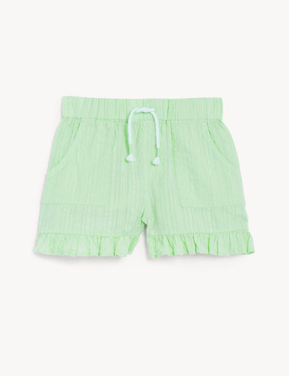 Saf Pamuklu Regular Fit Şort (2-8 Yaş)