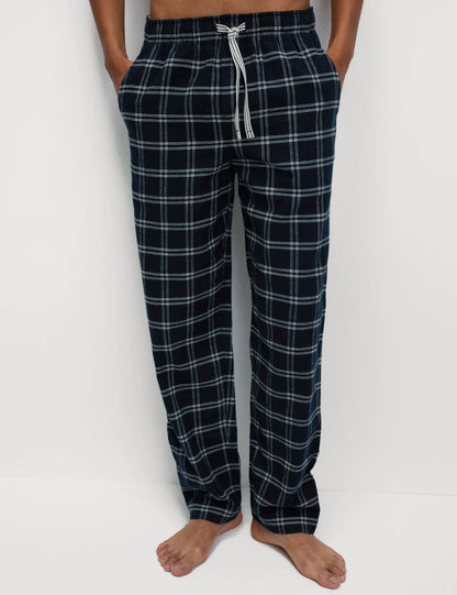 Çizgili %100 Pamuk Pijama Altı