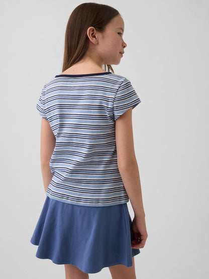 Mavi Cap-sleeve Fitted T-shirt