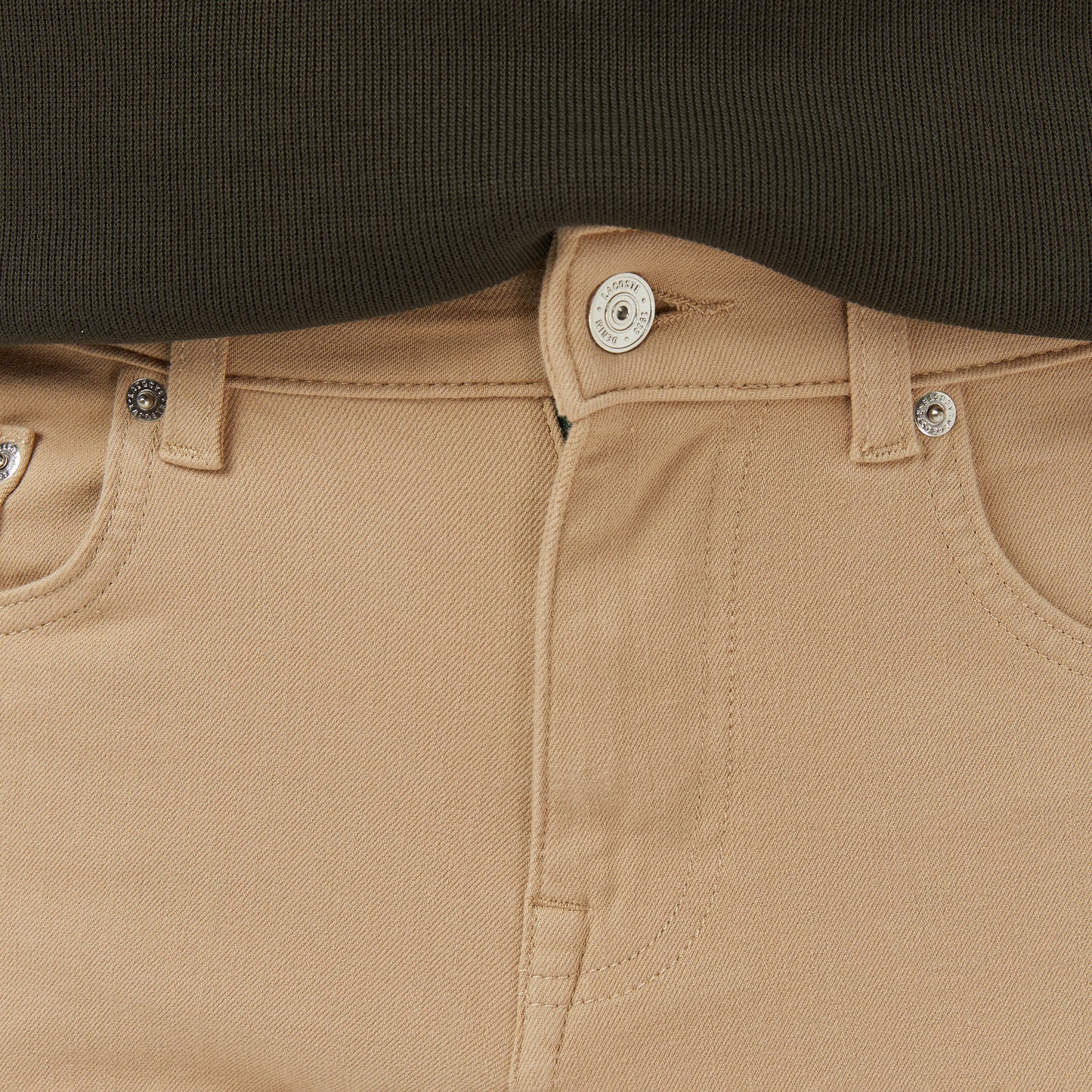 Lacoste Erkek Slim Fit Bej Jean Pantolon