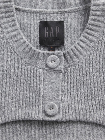 Gri Gapstudio Cashsoft Shrunken Crop Hırka