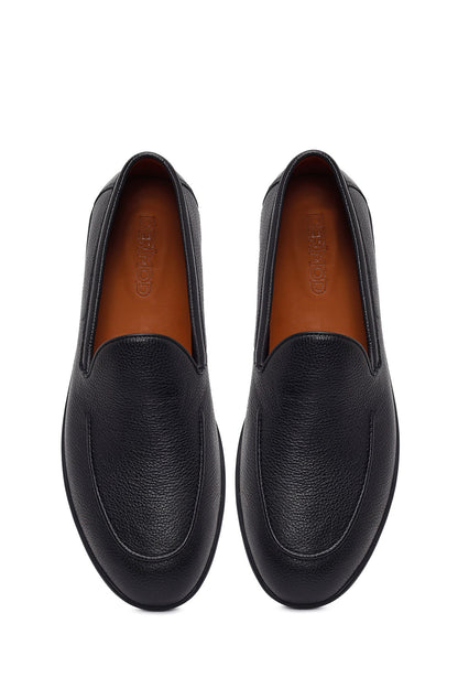 Erkek Siyah Deri Casual Loafer