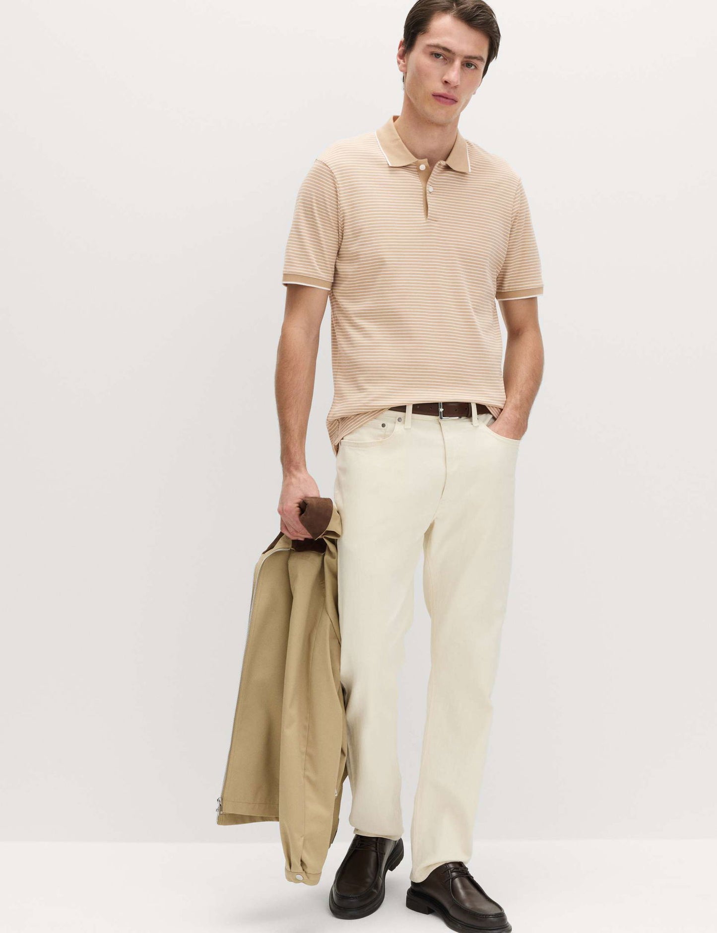 Çizgili Polo Yaka T-shirt
