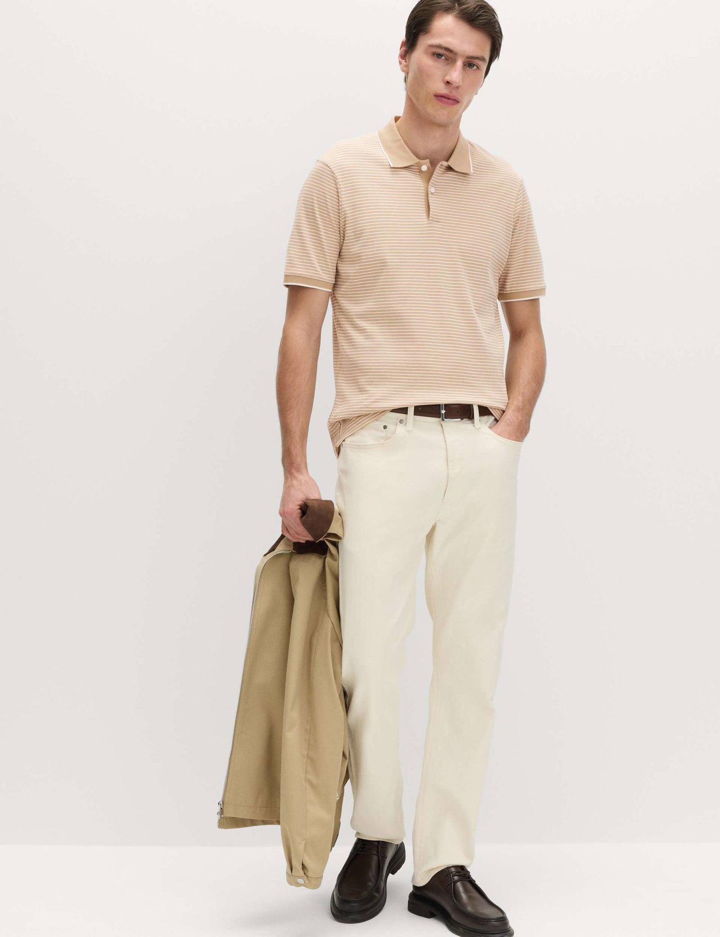 Çizgili Polo Yaka T-shirt