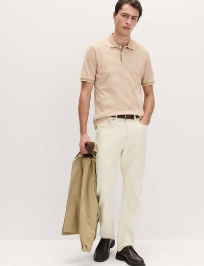 Çizgili Polo Yaka T-shirt