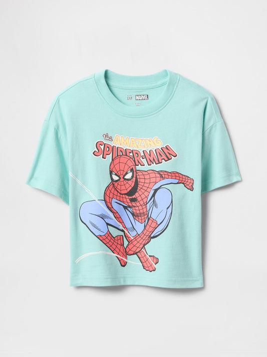 Mavi Marvel Oversize Grafikli T-Shirt