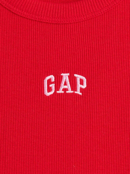 Kırmızı Gap Logo Askılı Elbise