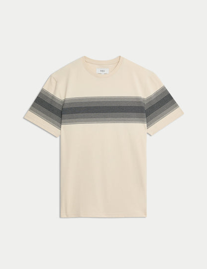 Saf Pamuklu Kısa Kollu T-shirt