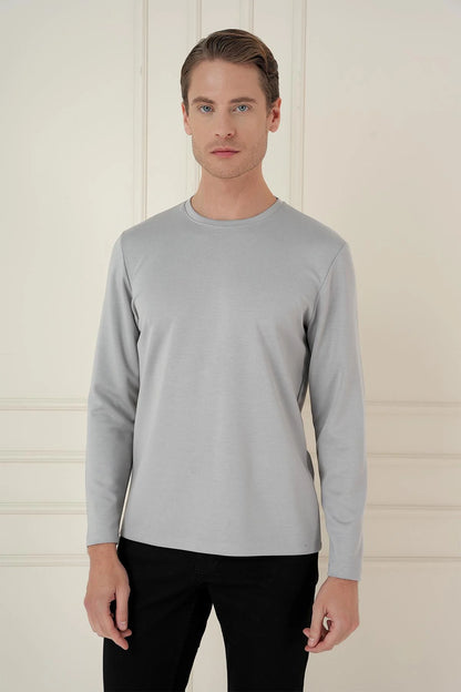 Ts 892 Slim Fit Gri Spor T-shirt