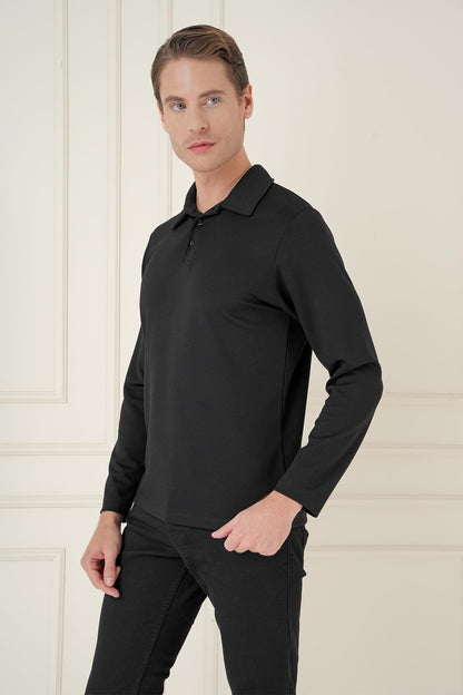 Ts 893 Slim Fit Siyah Spor T-shirt