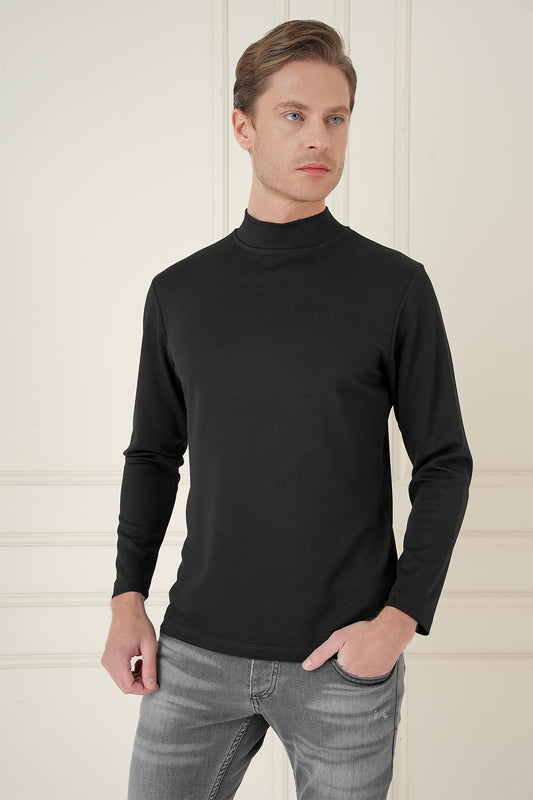 Ts 894 Slim Fit Siyah Spor T-shirt