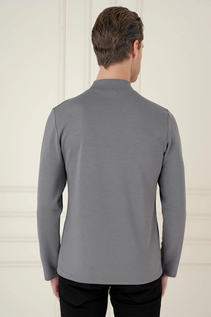 Ts 894 Slim Fit Füme Spor T-shirt