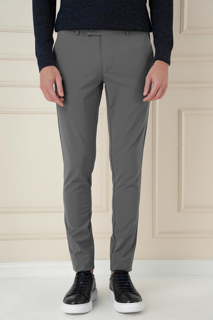 P 1144 Slim Fit Füme Klasik Pantolon