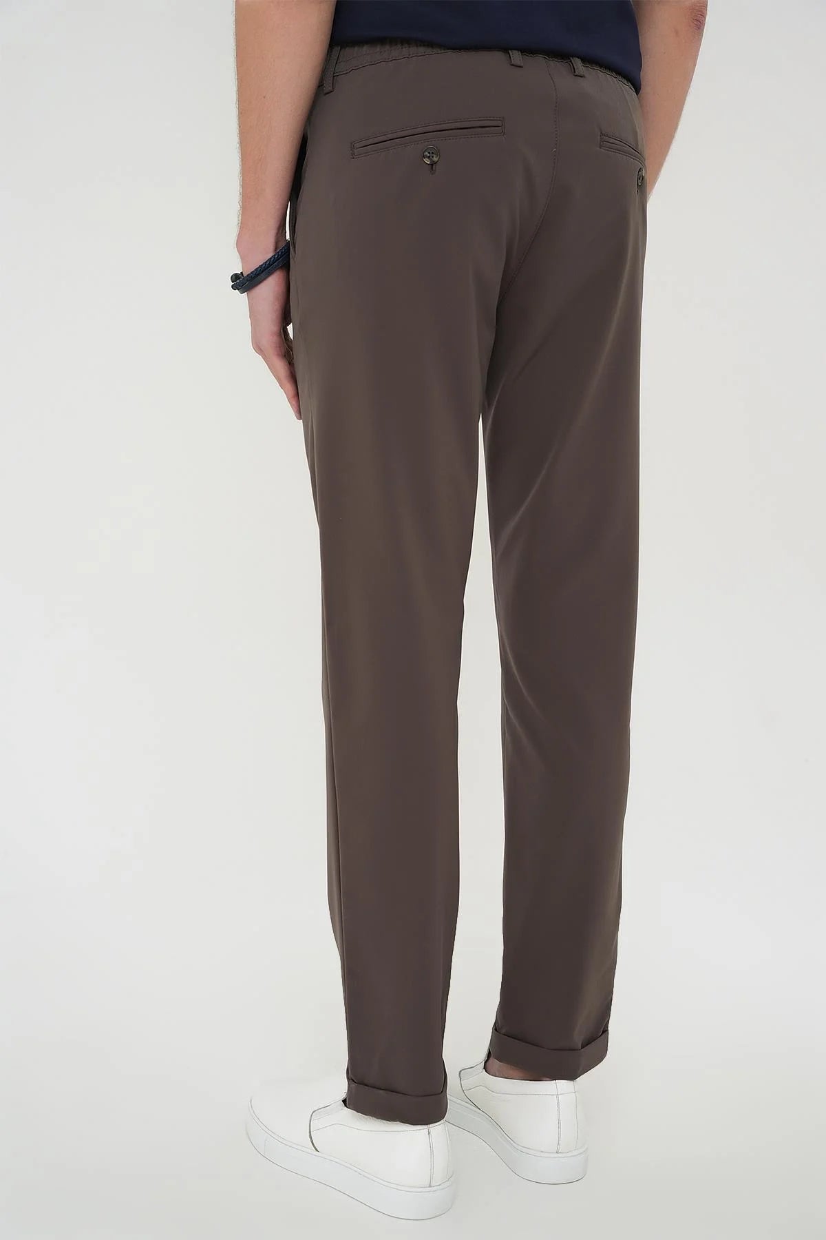 P 1150 Slim Fit Koyu Haki Klasik Pantolon