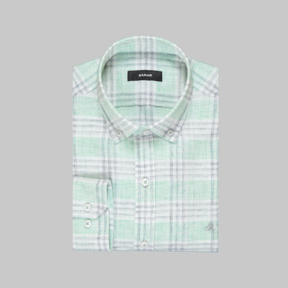 Eleta Slim Yeşil Gömlek