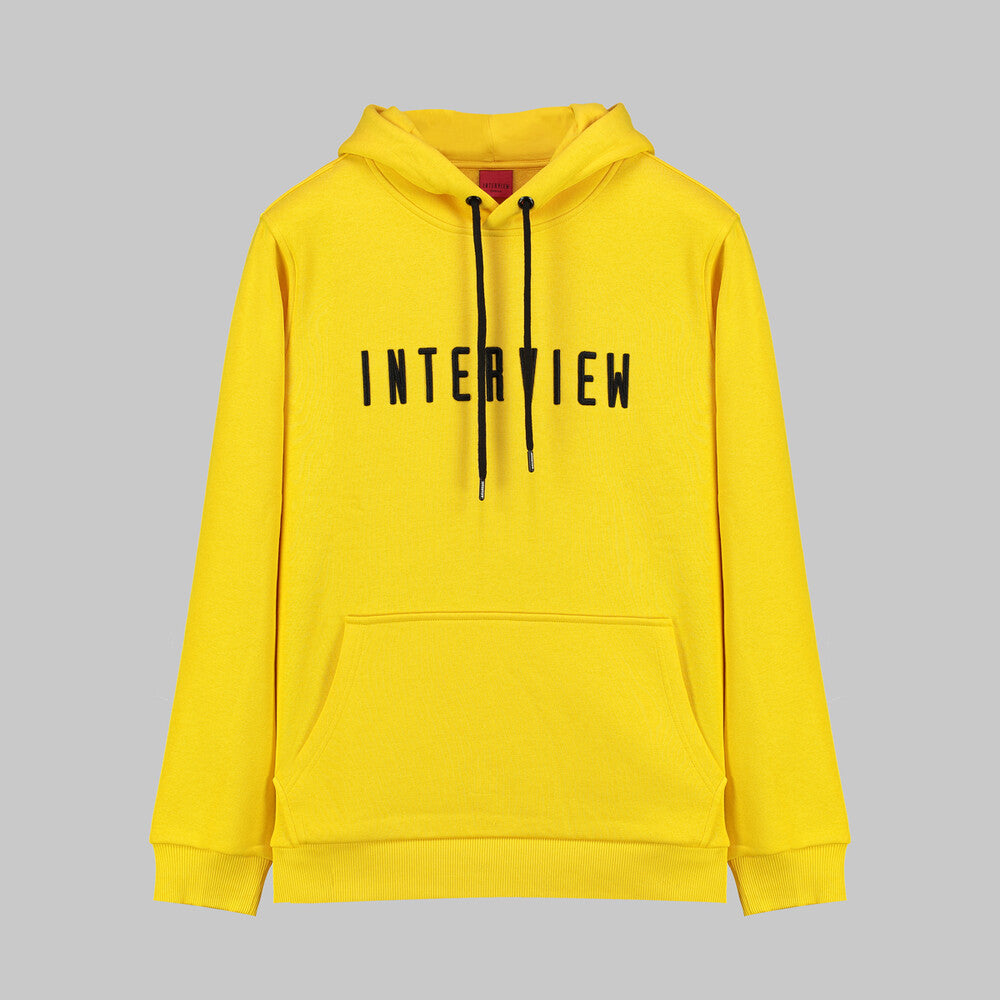 Kapüşonlu Sarı Sweatshirt