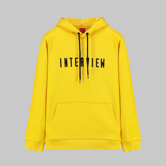 Kapüşonlu Sarı Sweatshirt