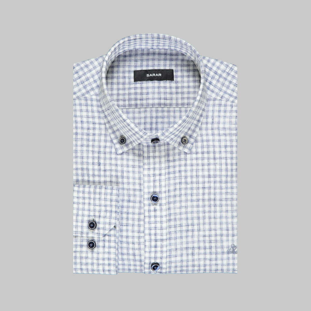 Eleta Slim Fit Mavi Gömlek