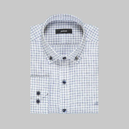 Eleta Slim Fit Mavi Gömlek