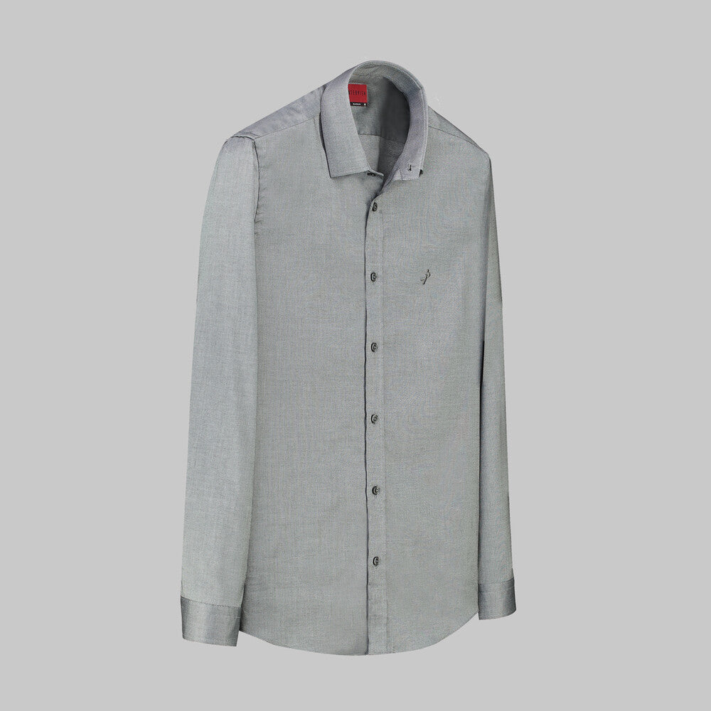 Sosa Slim Fit Gri Gömlek