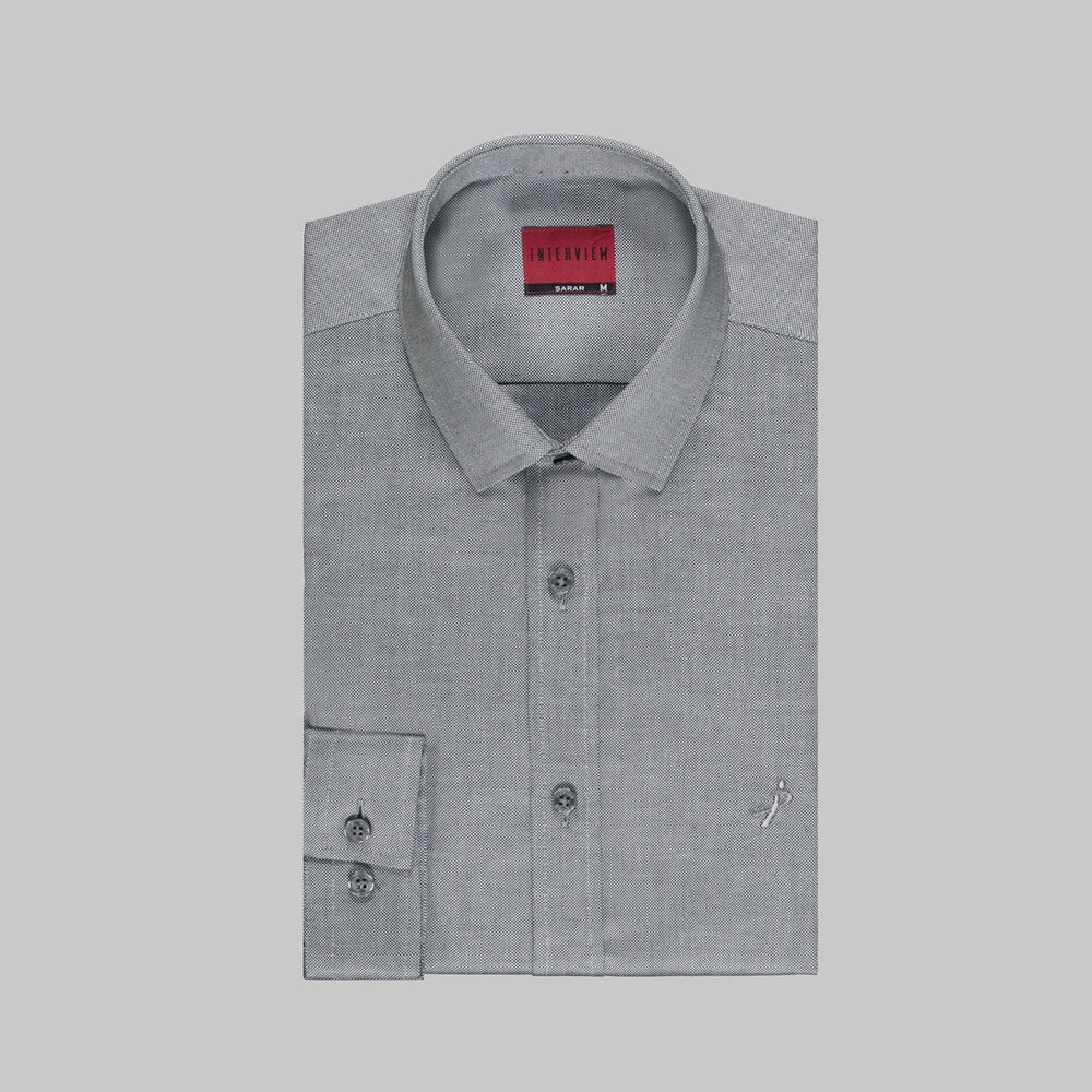 Sosa Slim Fit Gri Gömlek