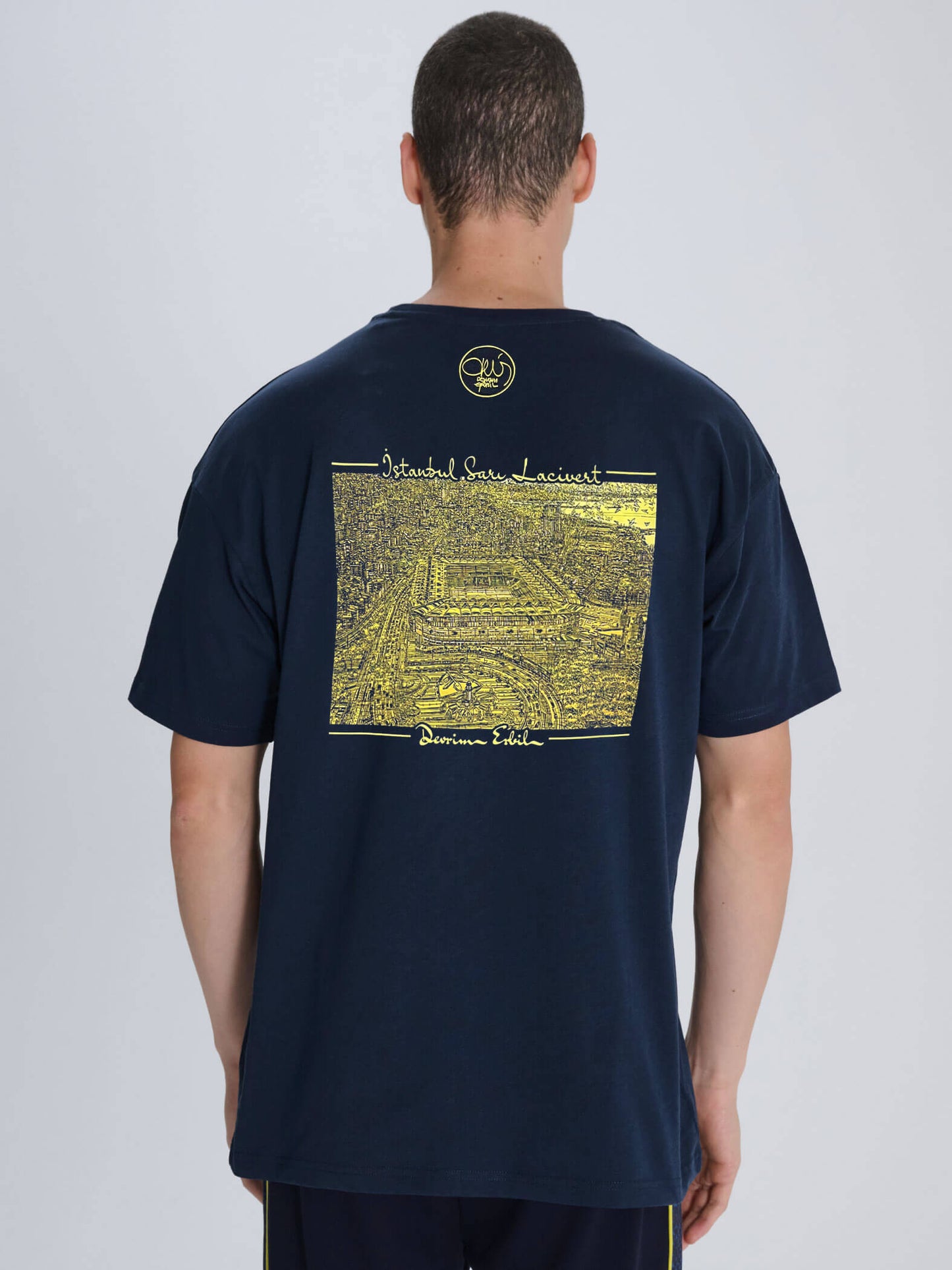 Fenerbahçe Devrim Erbil Arma Logolu Oversize Tshirt