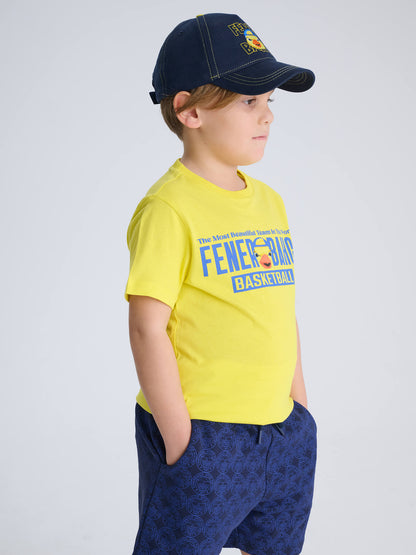 Fenerbahçe Sarı Basketbol Yellow Çocuk Tshirt