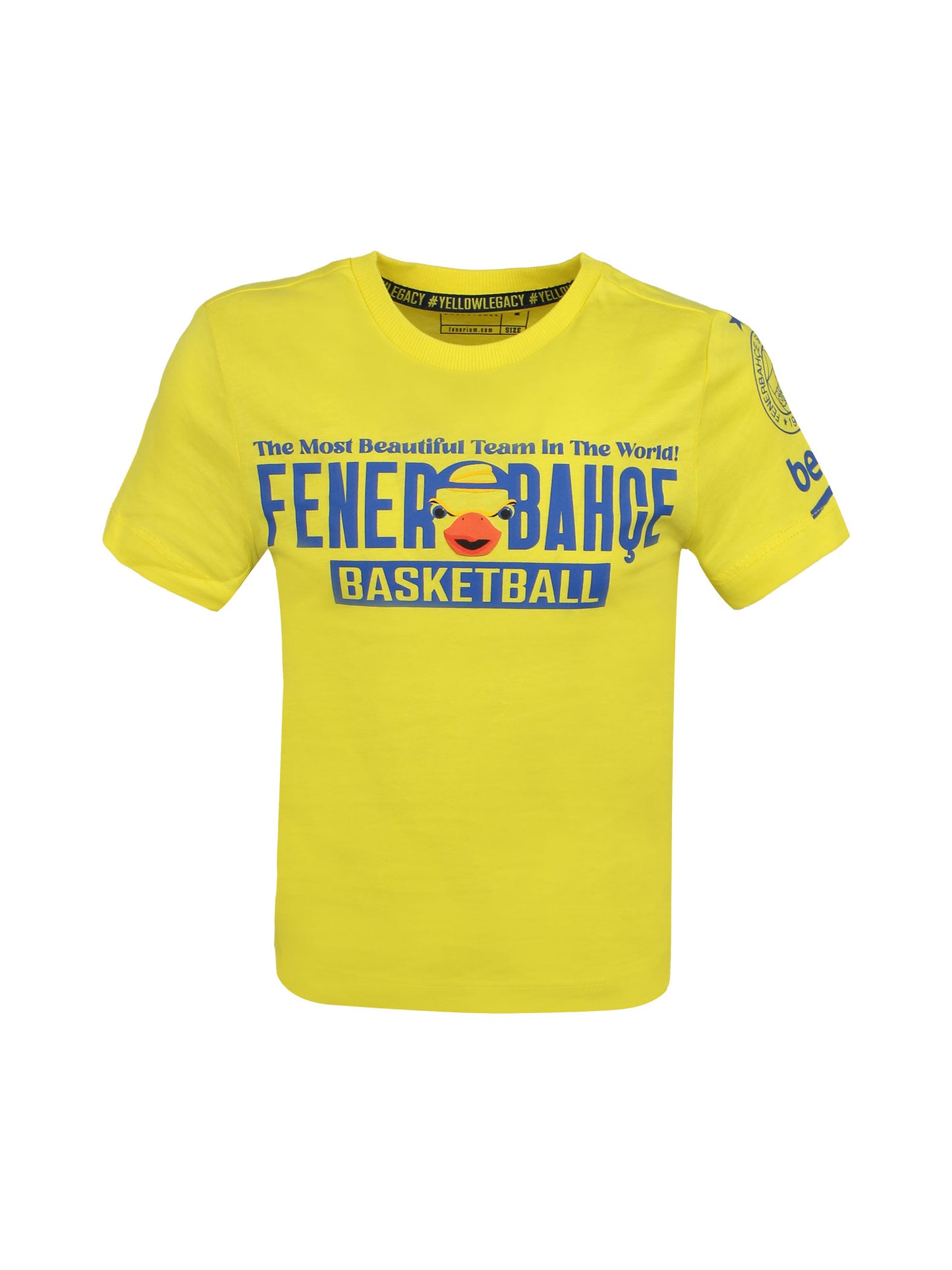 Fenerbahçe Sarı Basketbol Yellow Çocuk Tshirt