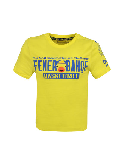 Fenerbahçe Sarı Basketbol Yellow Çocuk Tshirt