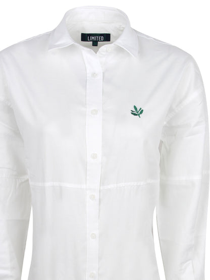 Fenerbahçe Beyaz Oxford Kadın Gömlek