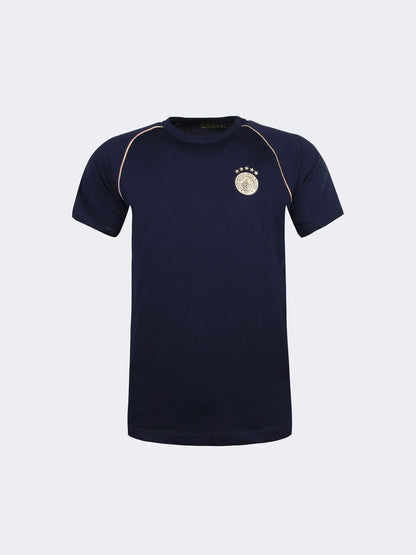 Çocuk Lacivert 5 Yıldız Biyeli Gold Logo Tshirt