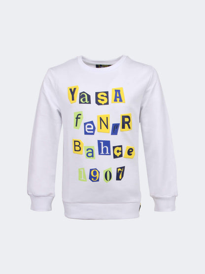 Çocuk Beyaz Tribün Yaşa Fenerbahçe Sweatshirt