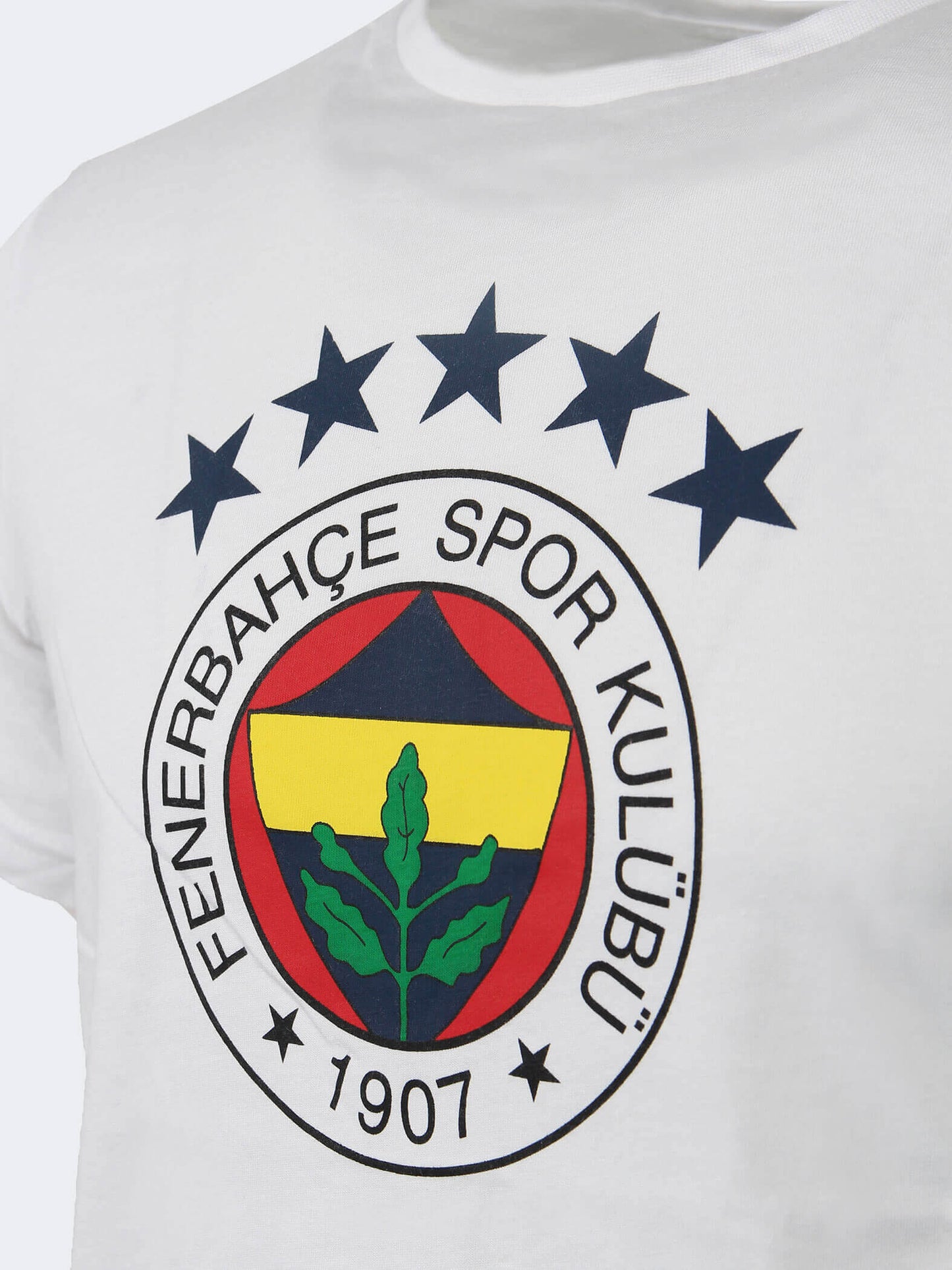 Erkek Beyaz 5 Yıldız Beyaz Tshirt
