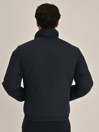 Fenerbahçe Lacivert Çubuklu Erkek Çift Taraflı Mont