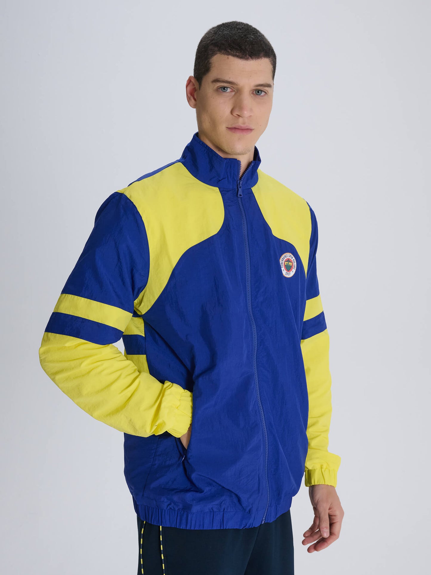 Fenerbahçe Sarı Lacivert Retro Erkek Mont