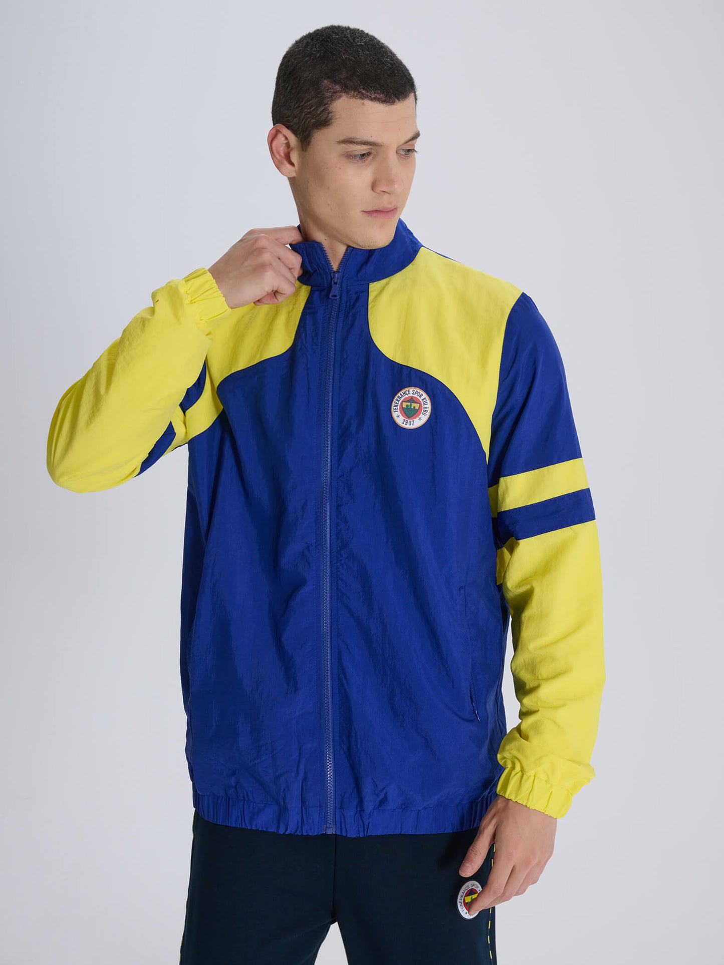 Fenerbahçe Sarı Lacivert Retro Erkek Mont