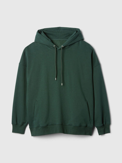 Koyu Yeşil Vintage Soft Oversize Tunik Sweatshirt