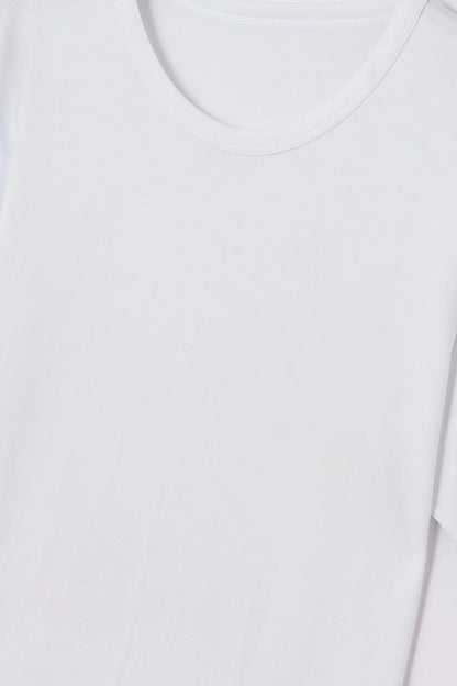 Beyaz Sıfır Yaka Erkek 2'li T-shirt
