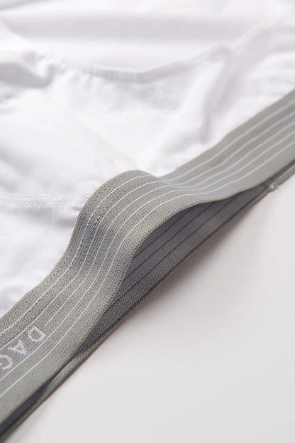 Beyaz Penye Compact Düz Erkek Slip Külot