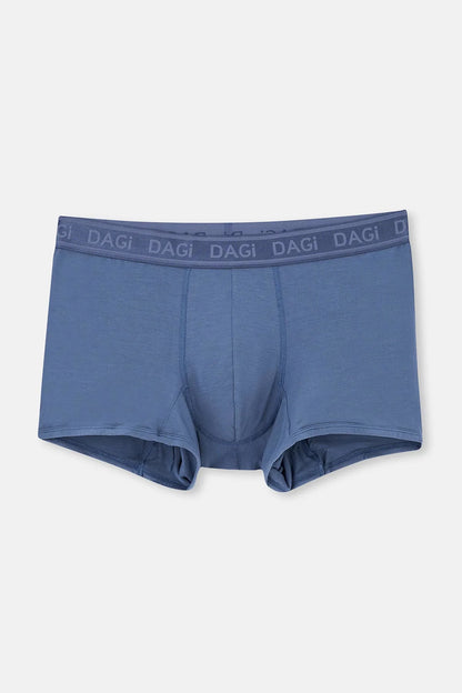 Açık Kahve-lacivert 2'li Düz Micro Modal Boxer