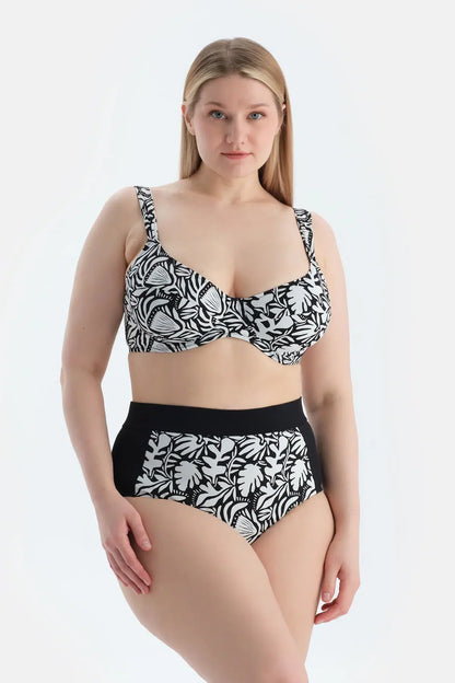 Multicolor Yüksek Bel Bikini Alt
