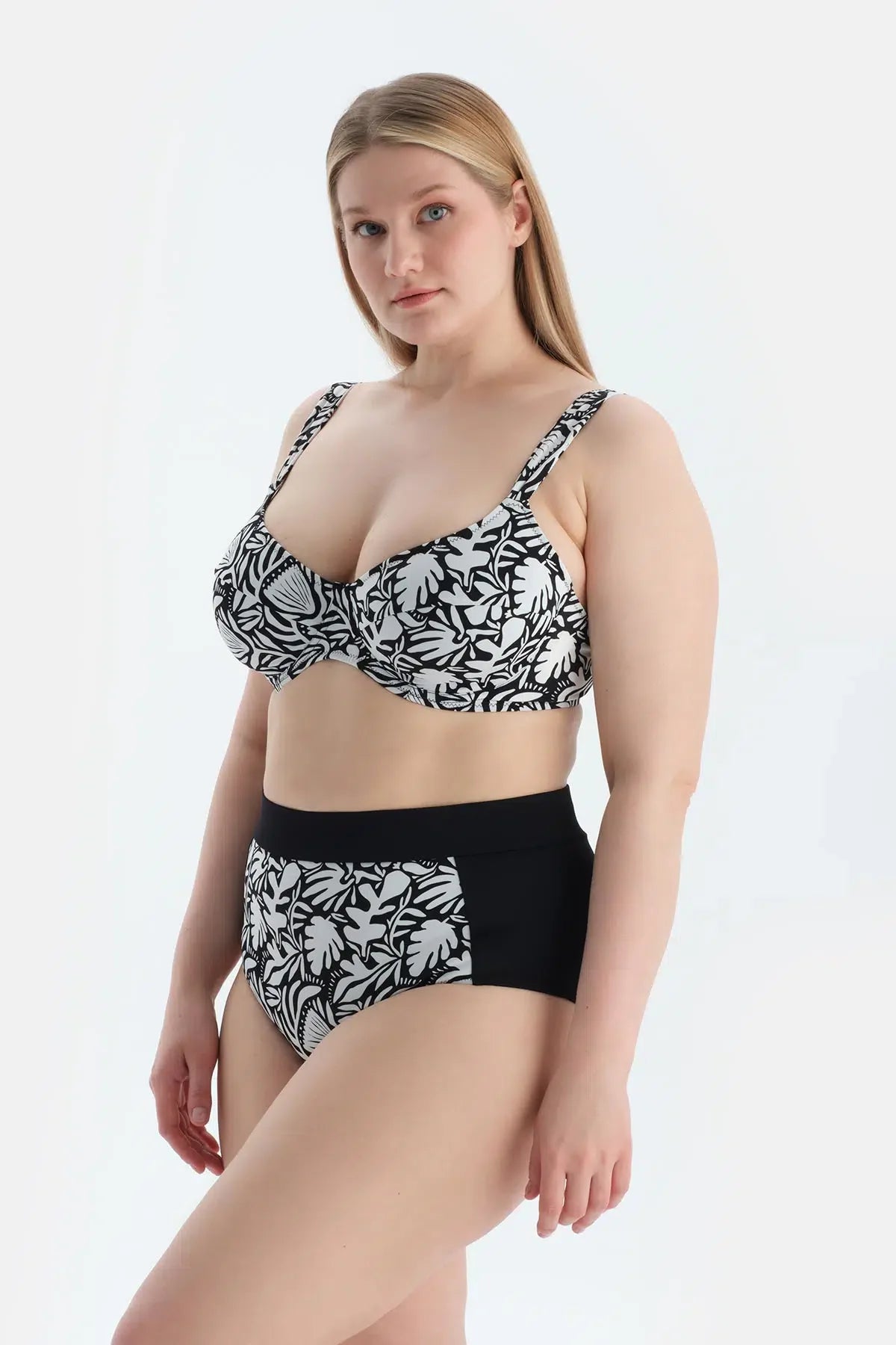 Multicolor Yüksek Bel Bikini Alt
