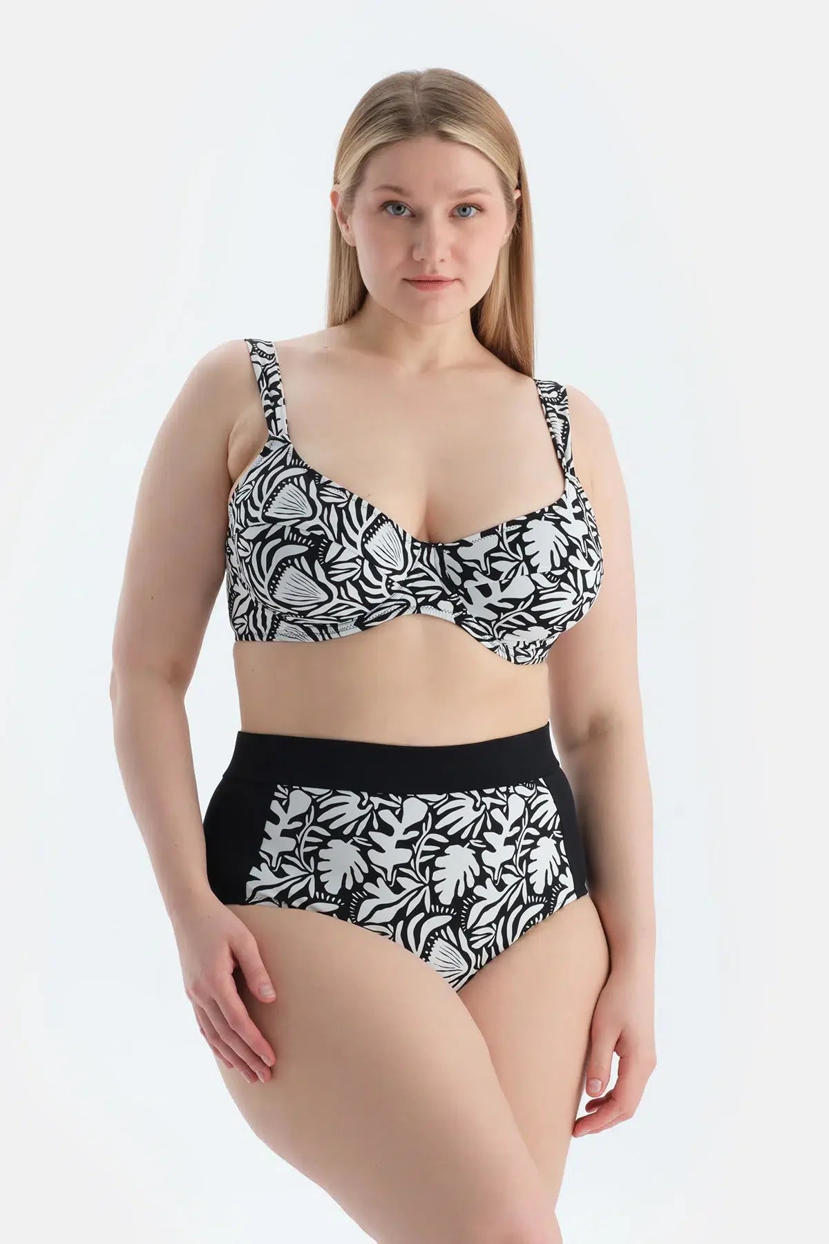 Multicolor Yüksek Bel Bikini Alt