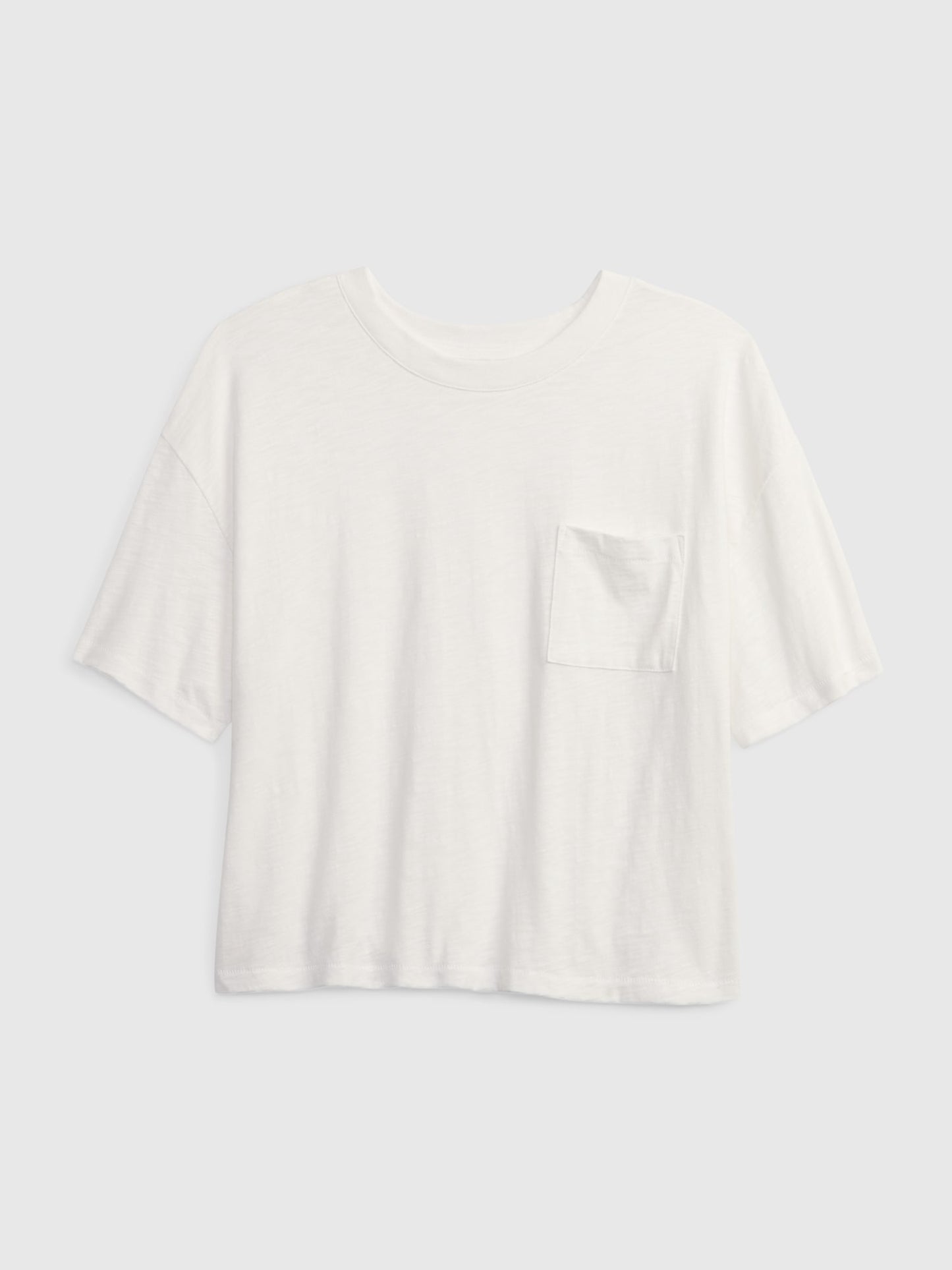 Kahverengi 100% Organik Pamuk Cep Detaylı T-shirt