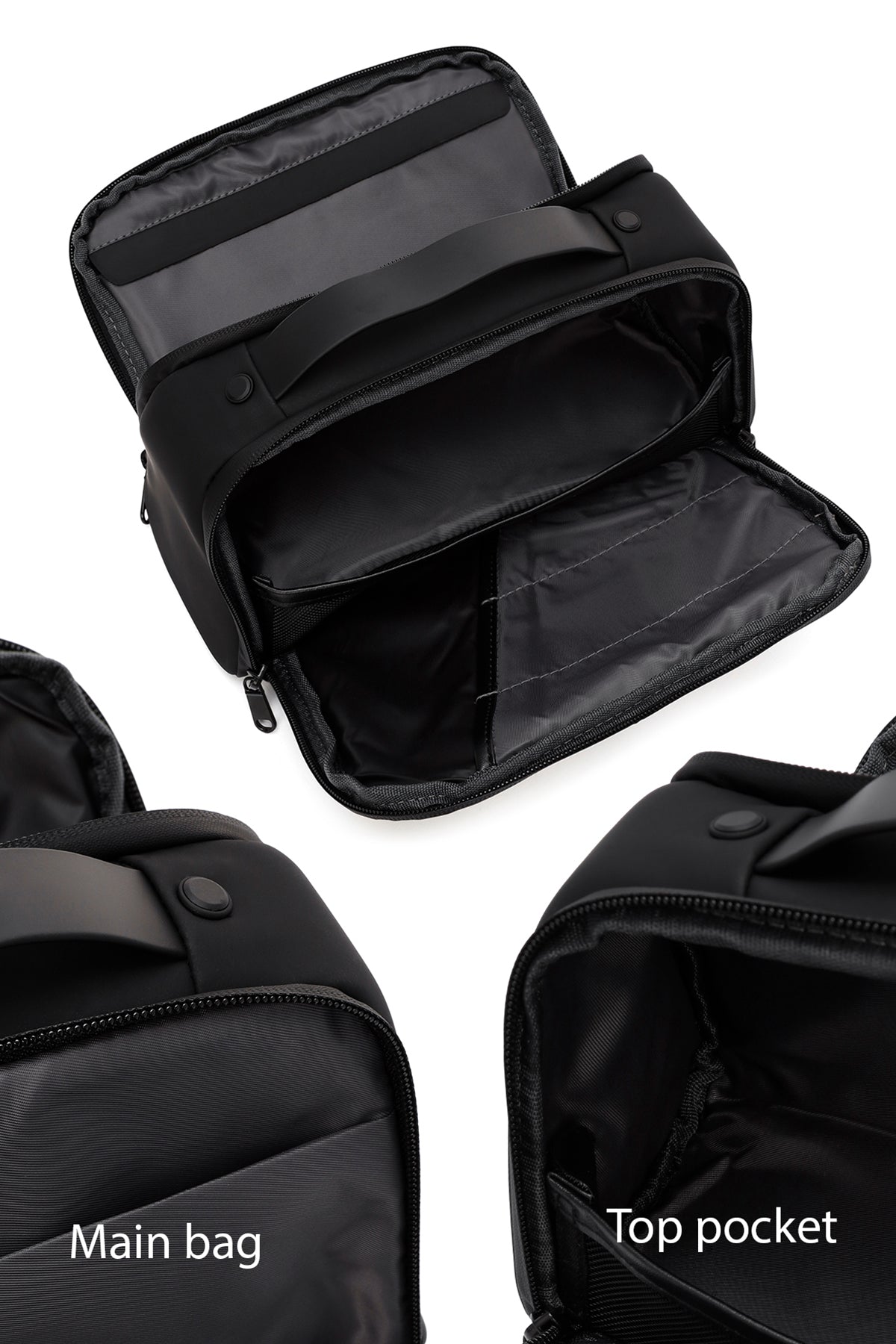 D-pack Erkek Siyah Kumaş El Çantası
